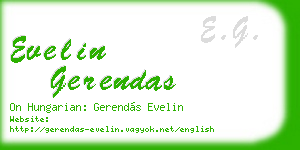 evelin gerendas business card