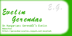 evelin gerendas business card